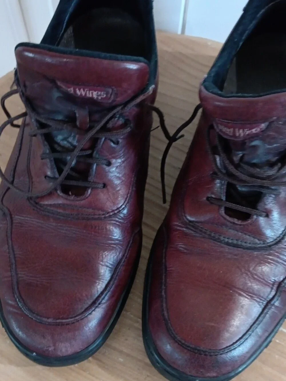 Vintage Red Wing Griptec Burgundy Leather Oxford Walking Shoes Men’s 10.5 D